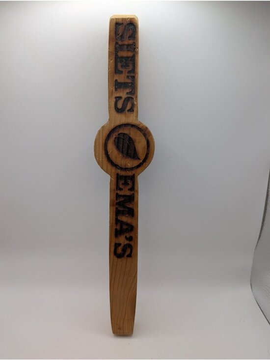 SIETS EMAS Other - SIETSEMA'S Tap Handle Natural Wood Beer Kegerator RARE Grand Rapids Michigan